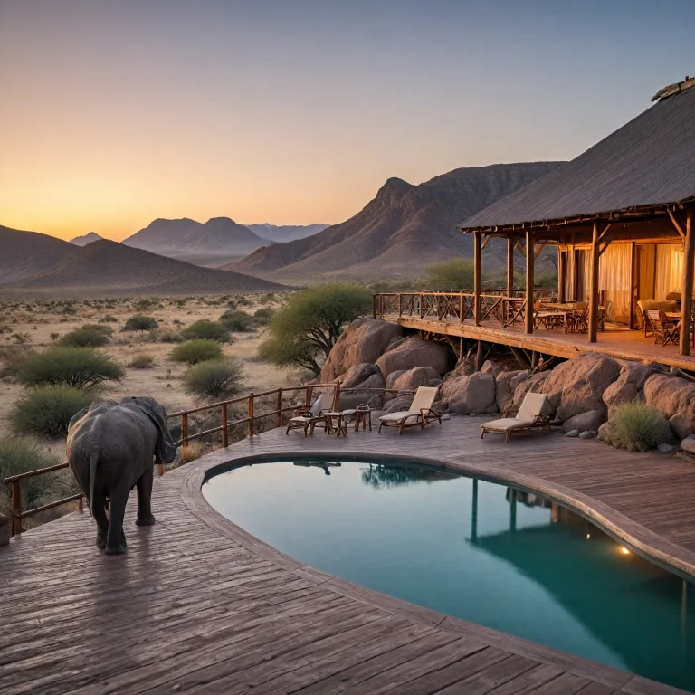 Safari lodges in Namibia: luxury escapes amidst desert landscapes and wildlife wonders