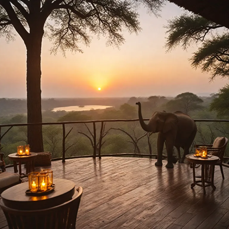 Experience the elegance of Victoria Falls Safari Lodge: a luxury stay overlooking the Zambezi National Park