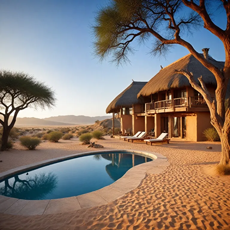 Little Kulala, a desert lodge oasis in the Namib sand sea